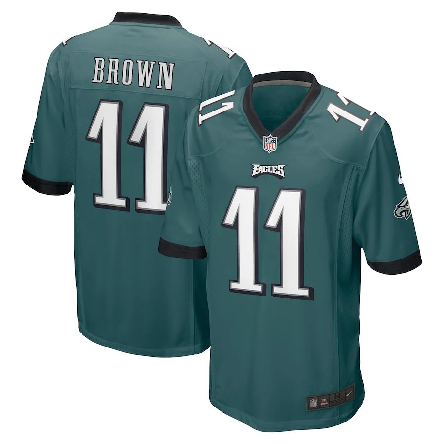 Men Philadelphia Eagles #11 A J  Brown Nike Midnight Green Player Game NFL Jersey->philadelphia eagles->NFL Jersey